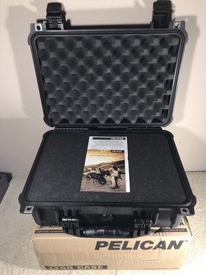Pelican 1450 Case with Foam Black Hard Shell Rugged Waterproof (See Description)