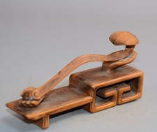 Exquisite Boxwood Buddha Hand Auspicious Ornament