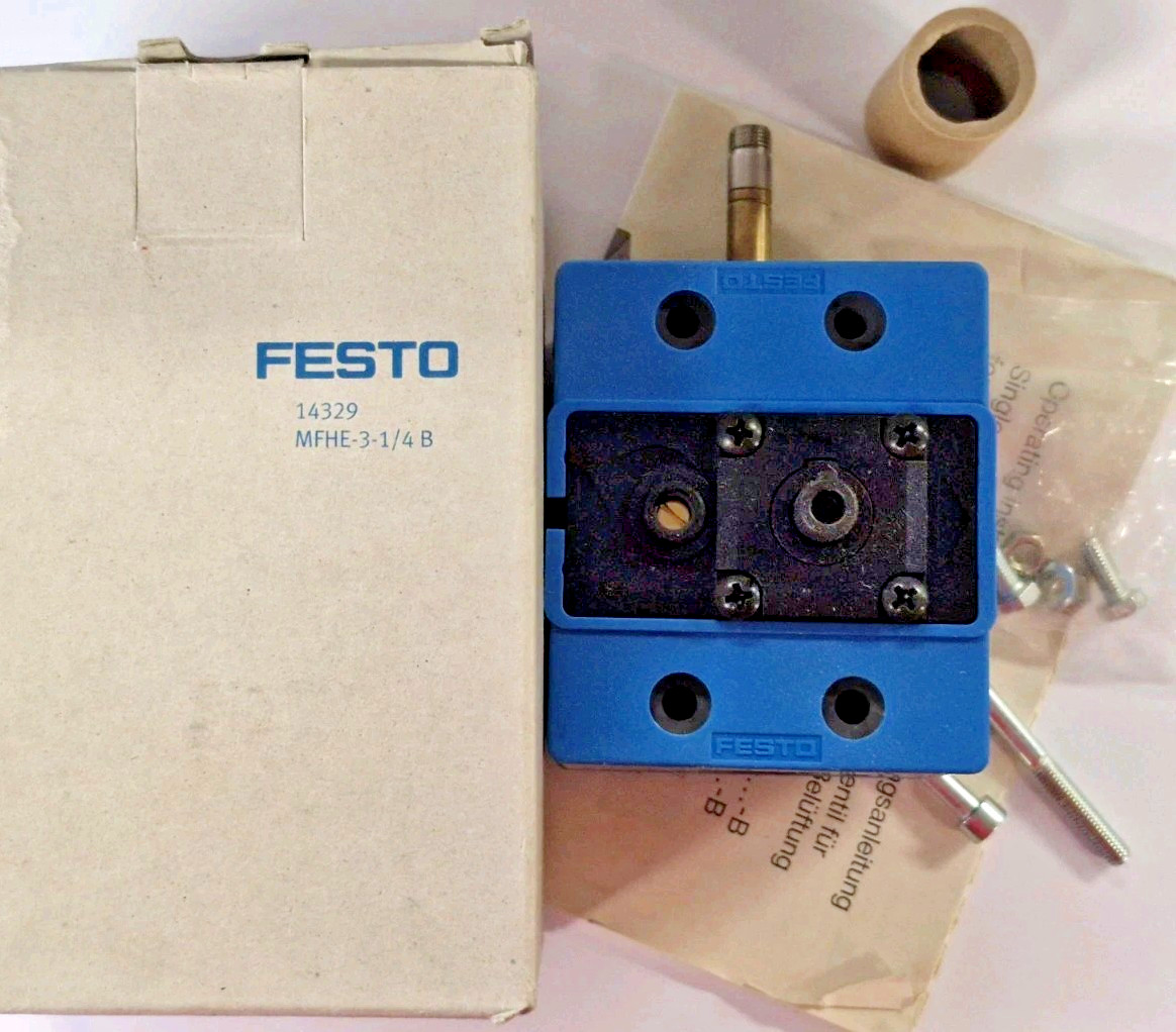 Festo MFHE-3-1/4 B 14329 Solenoid Valve - NEW/ORIGINAL PACKAGING - Worldwide Shipping