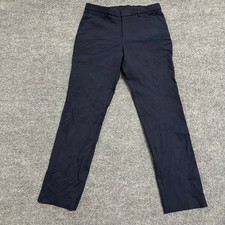 Tommy Hilfiger Dress Pants Mens Size 34x32 Navy Blue Slim Fit Rayon Blend