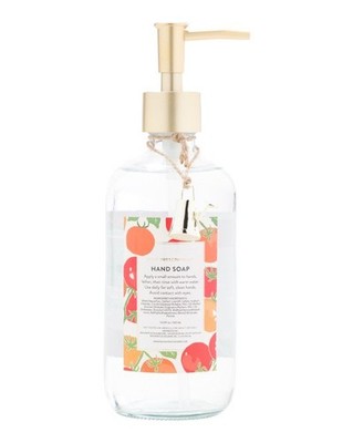 NEW Body Prescriptions Tomato Leaf Hand Soap Glass Pump Bottle 16.9 oz