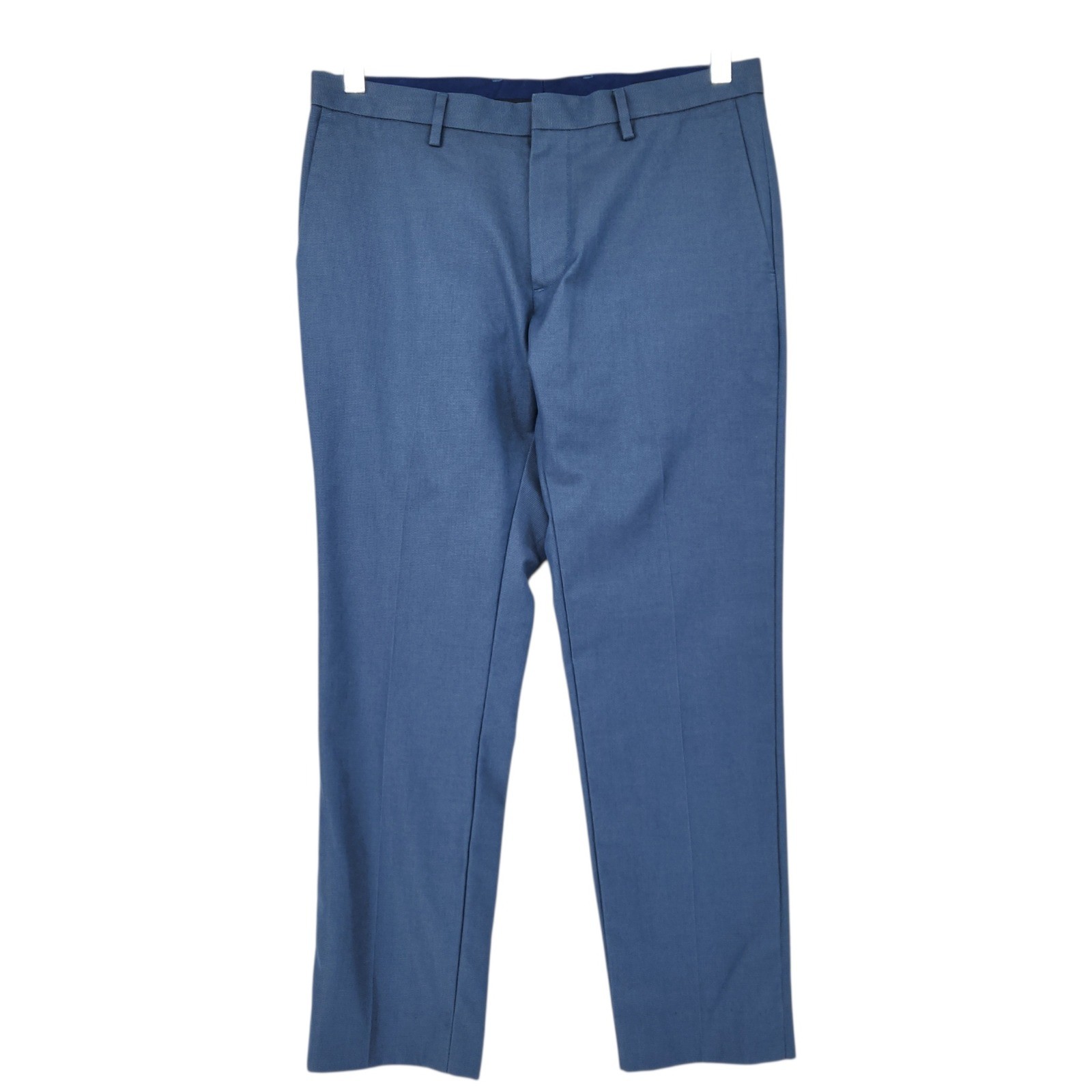 Banana Republic Dress Pants 30 x24.5* Men Blue Non-Iron Modern Slim Fit Trousers