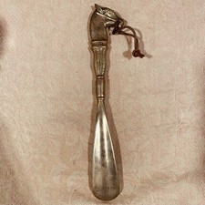 Vintage Solid Brass Horse Head Shoe Horn MCM Equestrian 10