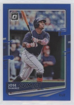2020 Panini Donruss Optic Blue Prizm 46/75 Jose Ramirez #158 k0w