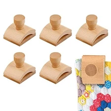 [6 Pack] Quilt/Tapestry Wooden Wall Hangers - Hardware Included