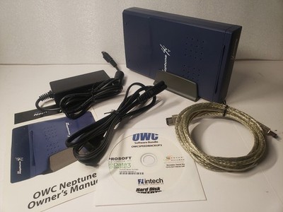 OWC Neptune FireWire 500GB External Hard Drive - Original Cables, Manual, Disk