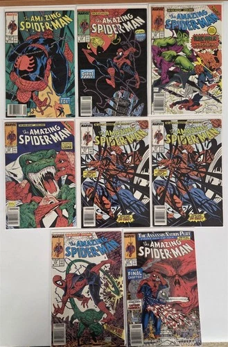 AMAZING SPIDER-MAN #304-325 Partial Run of (8) Comics ALL NEWSSTAND Venom Avg NM