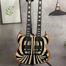 Wylde Barbarian Behemoth Electric Guitar 12+6 String 4EMG Pickups Nickel Parts