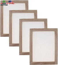 4 Pack Paper Making Mould and Deckle Wooden Papermaking Frame for DIY Paper Craf