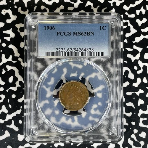 1906 U.S. Indian Head Small Cent PCGS MS62BN Lot#G1590 Nice UNC!