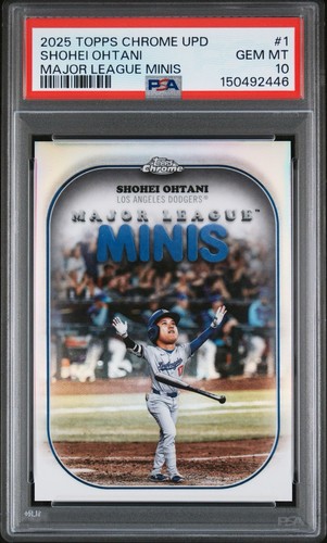 2025 Topps Chrome Update Series - Major League Minis Shohei Ohtani #MM-1 PSA 10