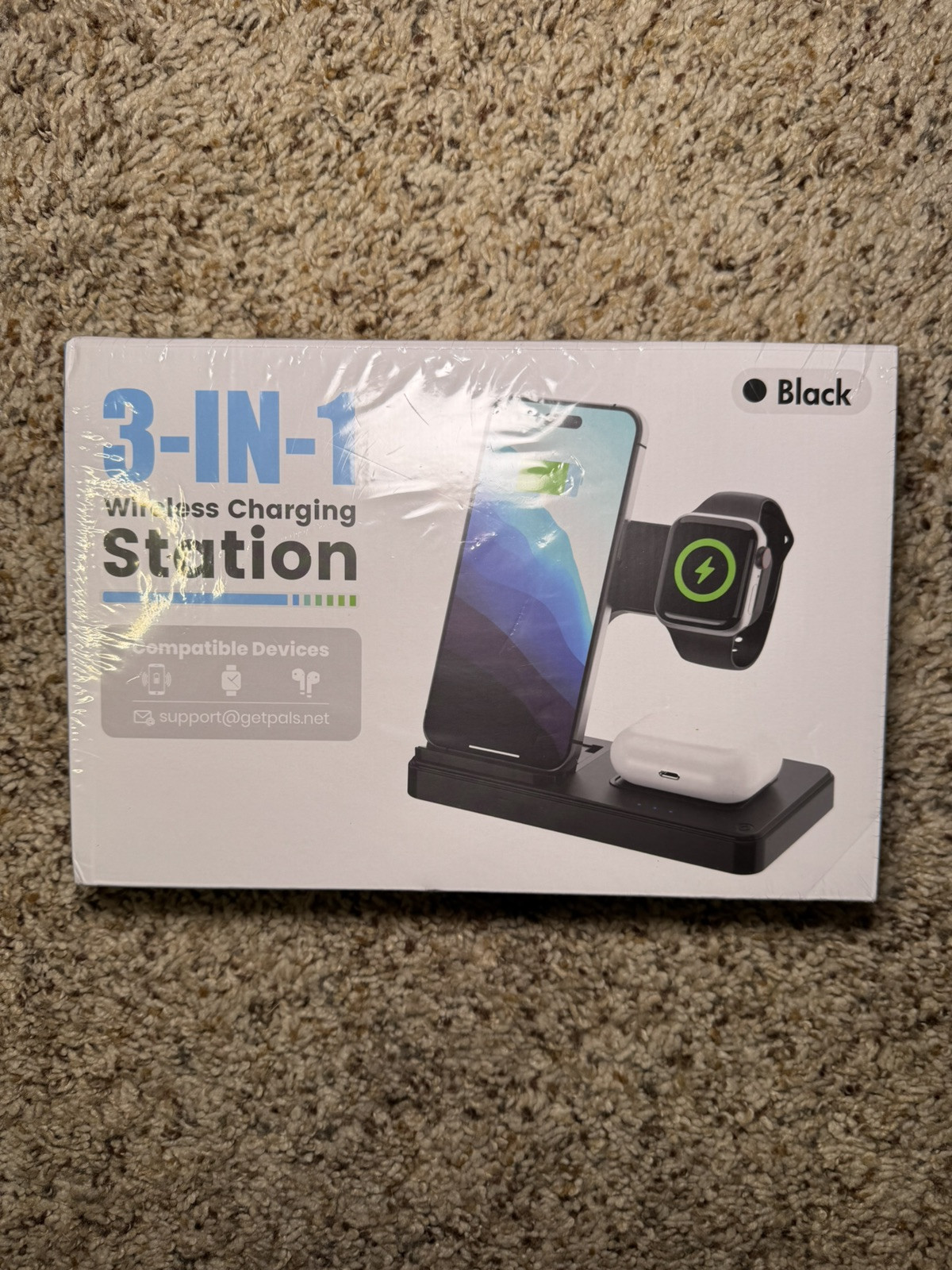 3-in-1 Wireless Charging Station for iPhone Apple Devices-image