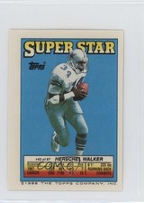 1988 Topps Super Star Sticker Back Cards Herschel Walker Vinny Testaverde 0au4