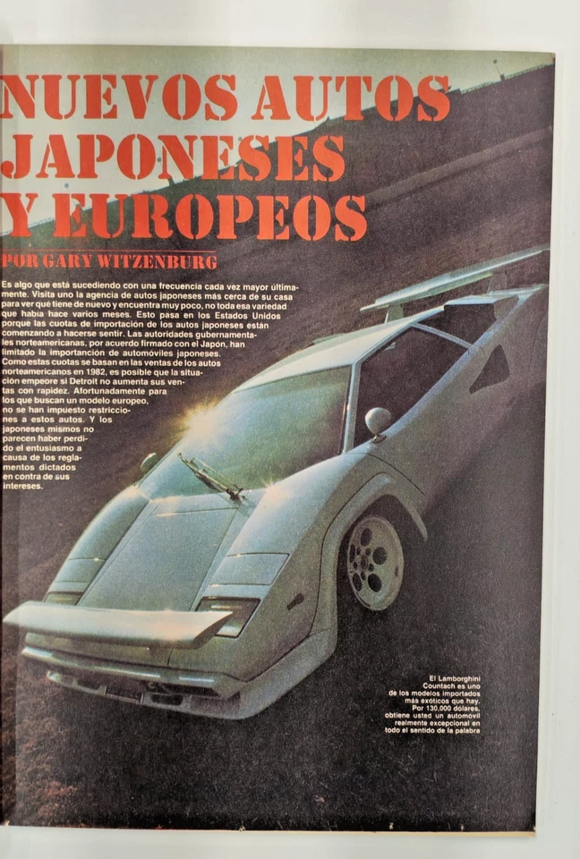 MECANICA POPULAR, MEXICAN MAGAZINE, No.5 VOL.35 MAY 1982, LAMBORGHINI ON COVER - Image 4 of 4