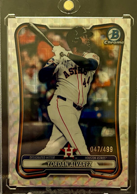 2026 Bowman Chrome Yordan Alvarez #68 Geometric Refractor /499 Astros 047/499