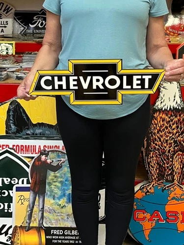 Vintage Style Metal Sign Chevrolet NOT Porcelain 18x6 Made USA