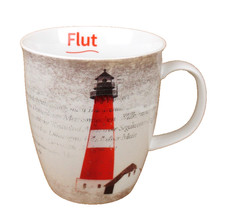 Tasse Mit Leuchtturm Pilsum Motiv – Rundum Bedruckt, Spülmaschinenfest & Für Ca. 300 Ml