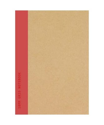 10mm Grid Notebook: Burgundy Spine | A4 Squared Maths Exercise Book 1cm Graph | 