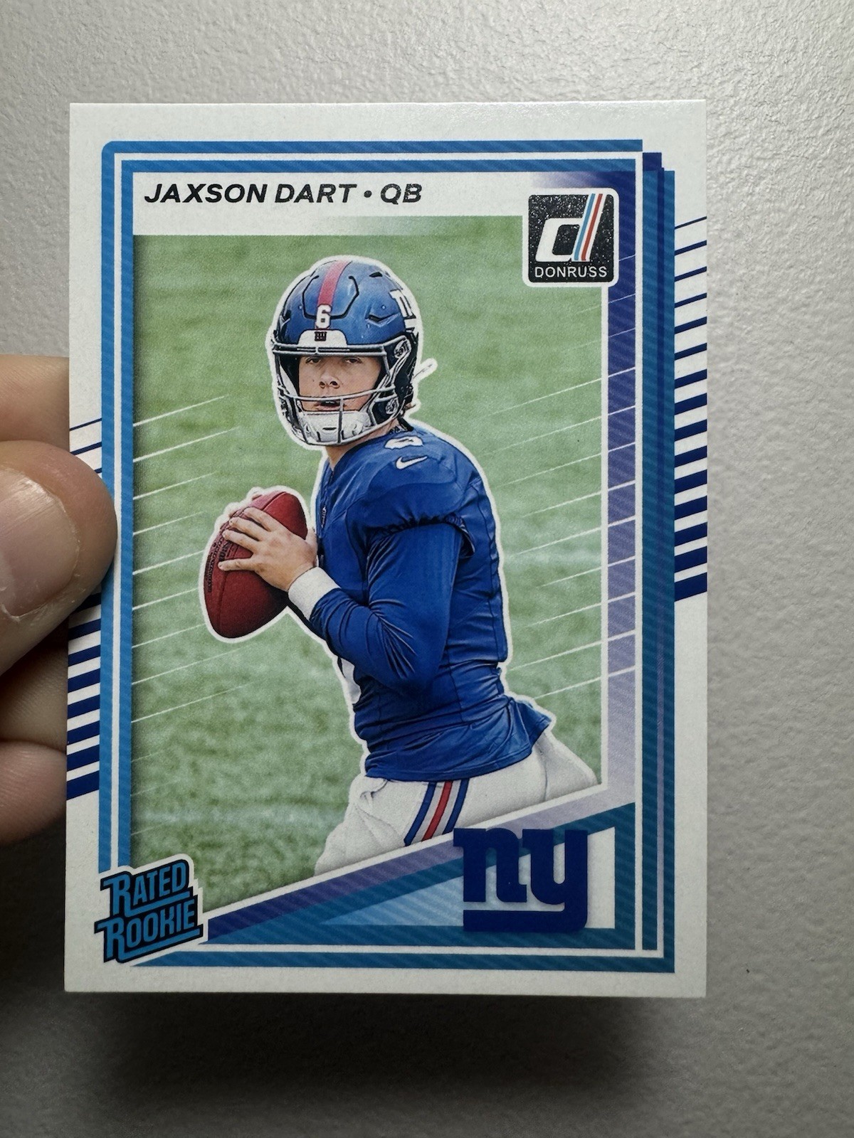2025 Panini Donruss Jaxson Dart Rated Rookie #400 New York Giants