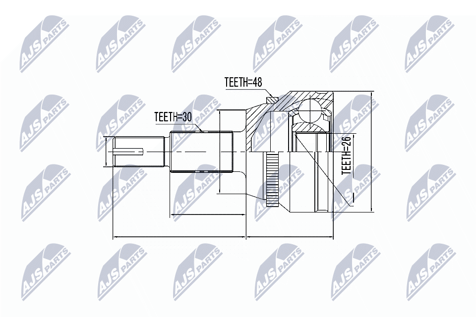 JOINT KIT DRIVE SHAFT NPZ-TY-077 FOR LEXUS TOYOTA 2GR-FE/FSE 3.5L 6cyl ES 2.7L - Image 7
