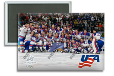 2026 Team USA Men's Hockey Winter Olympics Team Picture Gold 2" x 3" Magnet