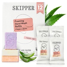 Skipper Foaming Hand Soap Tablet Refills - 12 - pack - 96 fl oz total 0.26 per fl oz