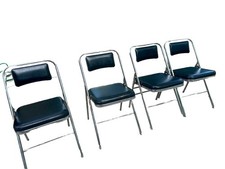 Chaises pliantes vintage Samsonite style 6873 MCM milieu du siècle moderne Mad Men années 60