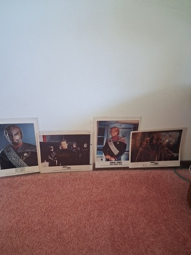 autographed star trek photos 