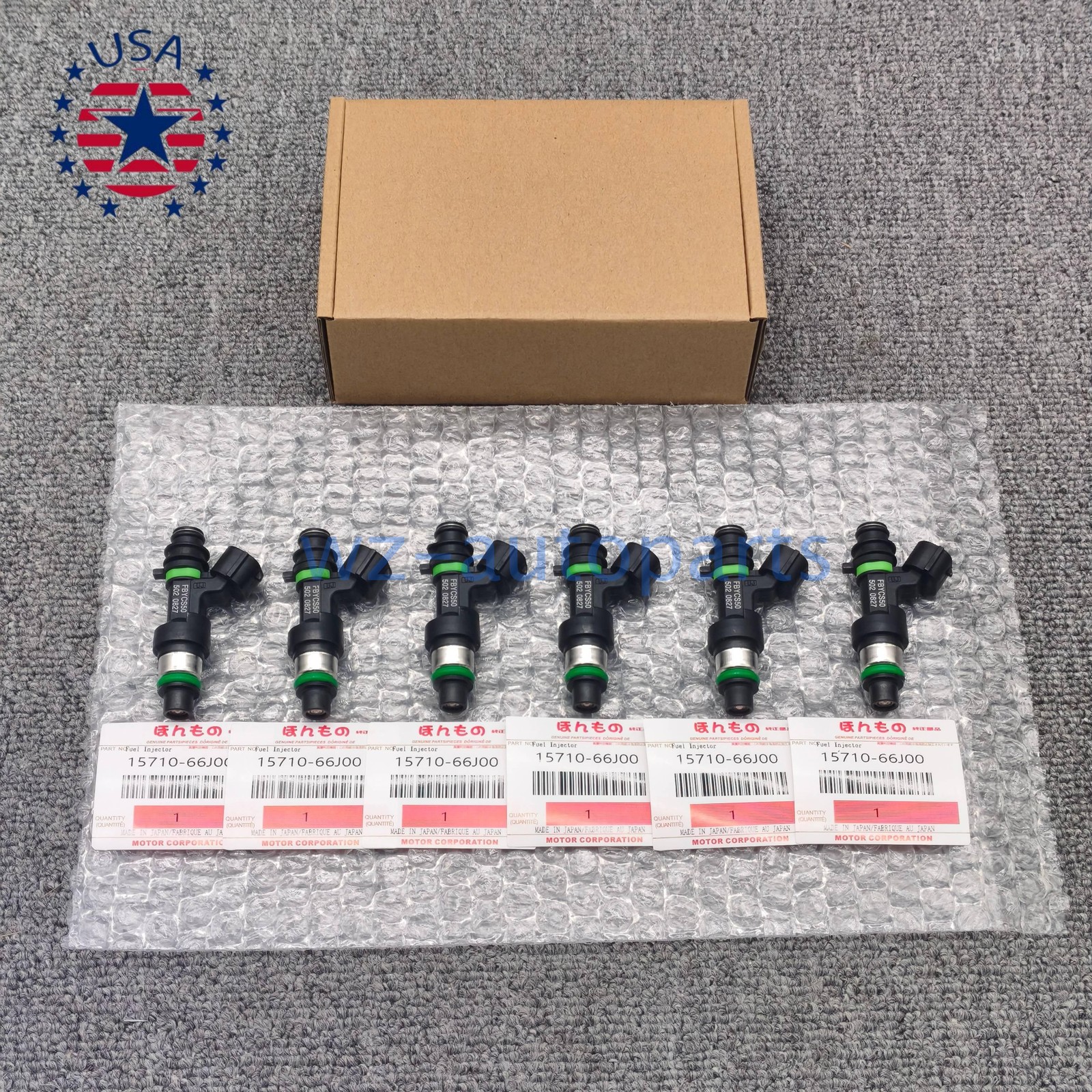 Fuel Injector Set 6PCS for Suzuki Grand Vitara 2.7L V6 06-08 15710-66J00