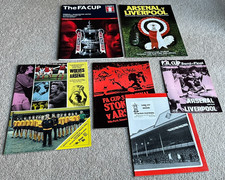 6 Arsenal FA Cup Semi-Final match programmes 1971 to 2004, various opponents etc
