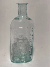 c1840-50s Dr. Jackson's Rheumatic Liniment Philadelphia, Open Pontil Bottle