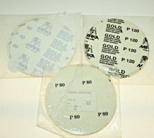 2 x 10 x 150mm SCREWFIX  Abrasive Discs and one other P120, P80 & P60