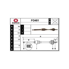 Cardan Ford TOURNEO