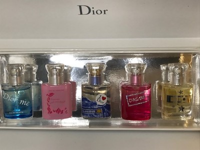 Vtg Christian Dior MINI Perfumes Spray Set 5 Forever & Ever, Dior Me Dior Me Not
