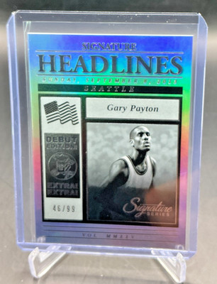 2025/26 Panini Signature Series Headlines GARY PAYTON Silver 46/99 #9