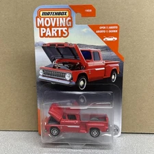 1963 Chevy C10 Pickup Red Matchbox Moving Parts MB1143 1/64 GTT21 FWD28