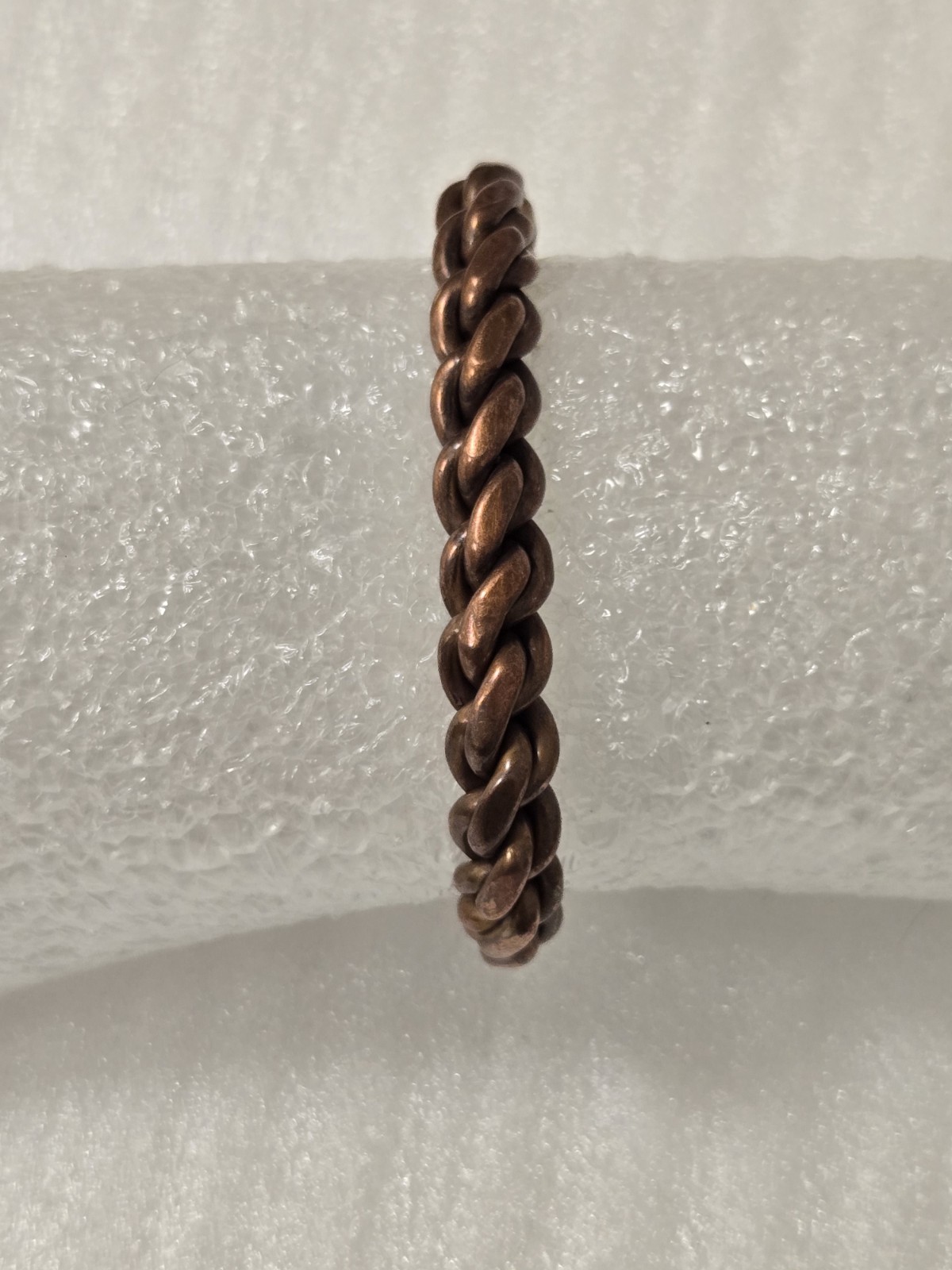 Vintage Twisted Braided Copper  Bracelet - image 11