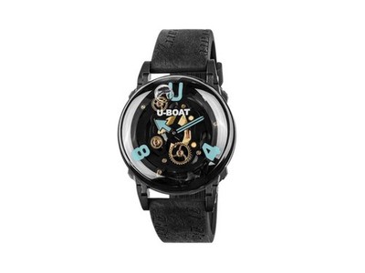 U-Boat U-65 PVD Aqua Quartz Watch, PVD, 44 mm, Grey, 3353