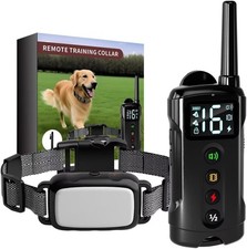 1000ft Range Dog Training Collar with Remote - 4 Safe Modes Beep/Vibration...