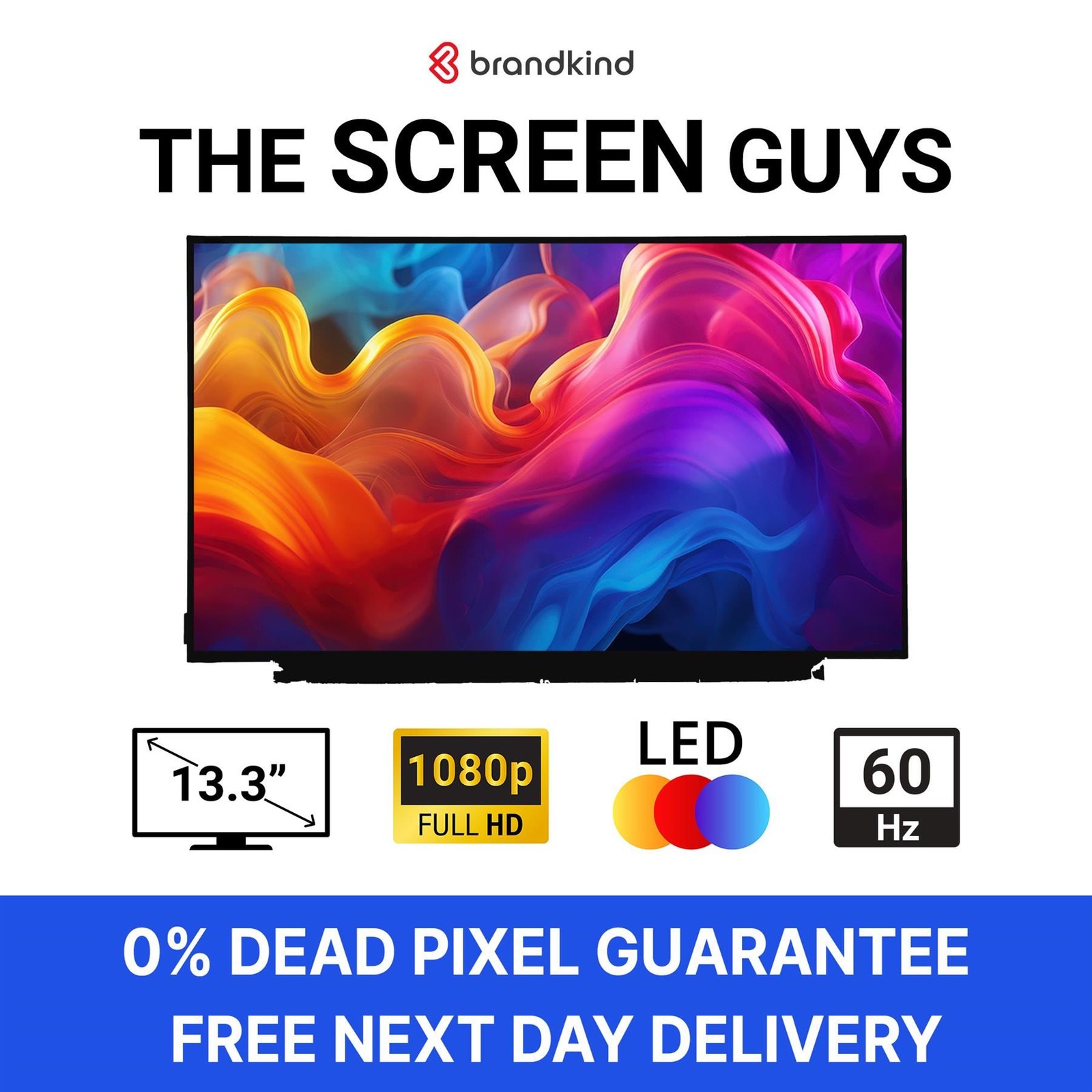 13.3"" IPS FHD Display Screen Panel Matte AG Like LENOVO FRU P/N: 02DA373 Pixel