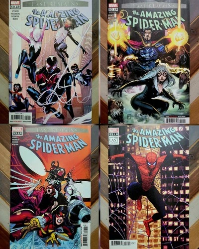 Lot of 4: Amazing Spider-Man Comics #50, 52-53 Last Remains (Marvel 2020) VF+