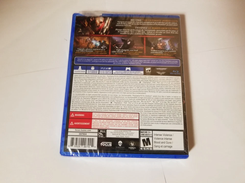 NECROMUNDA HIRED GUN PS4 Game PlayStation 4 new damage case - Image 4 of 4