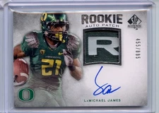 LAMICHAEL JAMES 2012 SP Authentic Logo Patch Auto RC #455/885 OREGON DUCKS