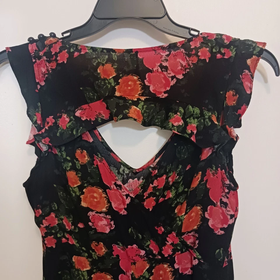 MUCHO MONO TRACY REESE Anthropologie ARTE FLORAL Estampado Palazzo Laurette XS Foto 4 de 4