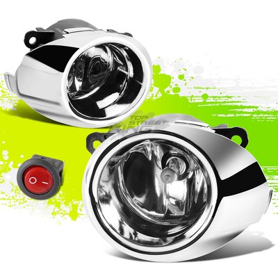 Factory Style Fog Light Lamps w/Switch for Ford Fiesta 09-10 Clear Lens Pair