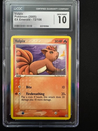 Vulpix graded CGC 10 for sale on eBay