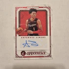 Anfernee Simons 2020-21 Panini Chronicles Excalibur Apprentice Auto