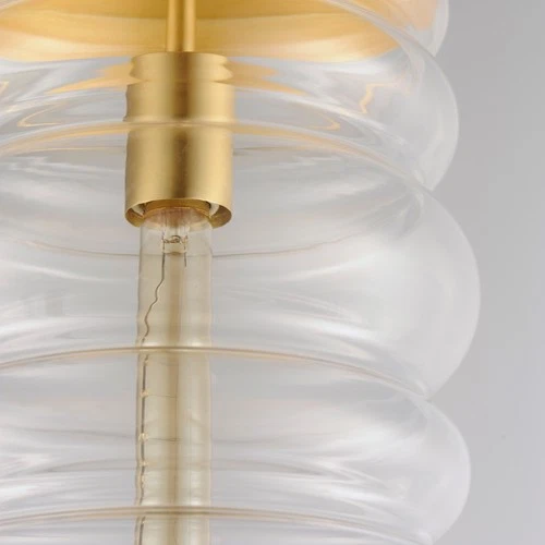 Maxim 11124CL Newport 9"W Mini Pendant - Brass - Picture 7 of 10