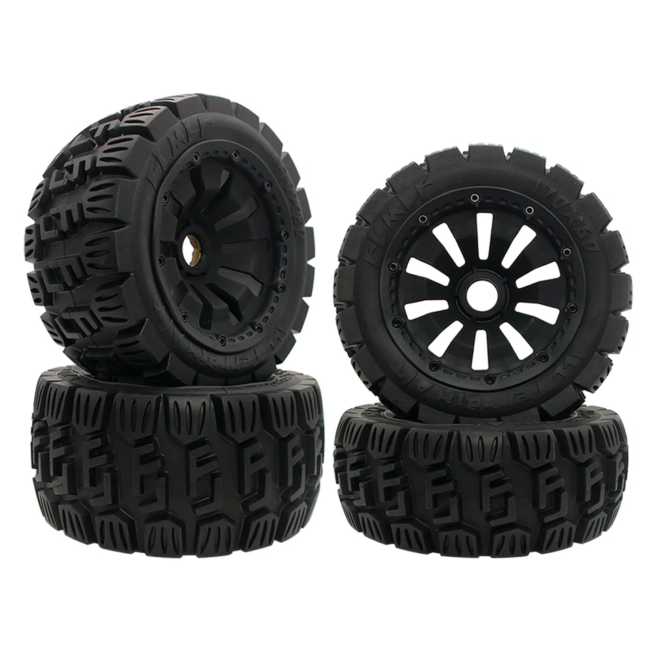 RC 1/5 24mm schwarze Vorder-Hinterrad-Allradreifen für HPI Rovan KM Baja 5B SS - Bild 2 von 4