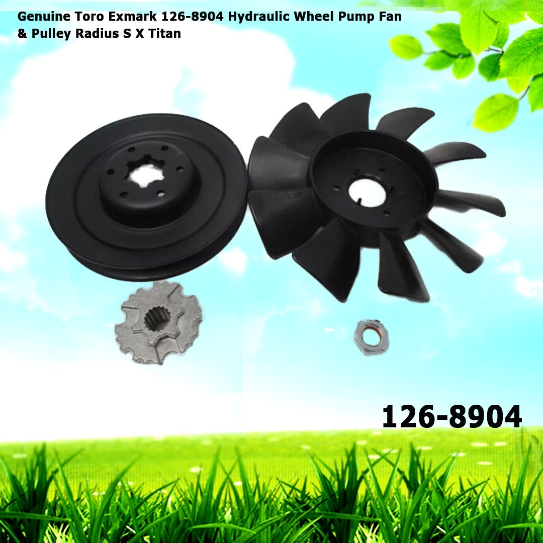 Genuine Toro Exmark 126-8904 Hydraulic Wheel Pump Fan & Pulley